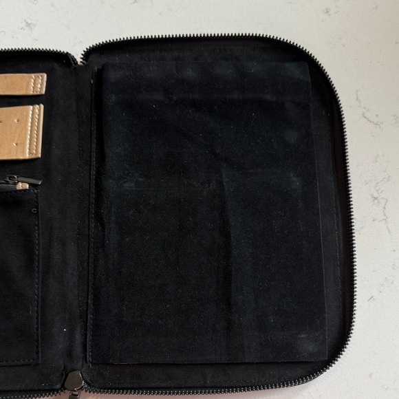 Halston Gold Zip Jewelry Case - Picture 3 of 6